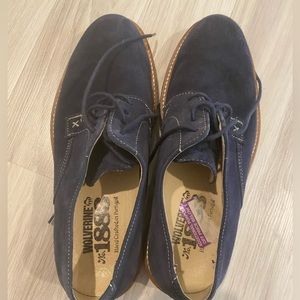 Wolverine blue suede dress shoes, size 7